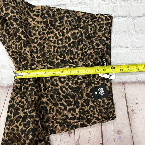 NWT Express Women High Rise Ankle Legging Pants Size 0 Animal Prints M103 -5 - Picture 4 of 16